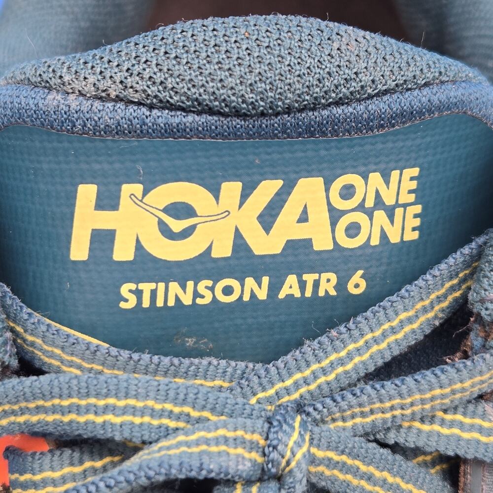 HOKA One One Stinson ATR 6 Blue Coral Men’s 11 Trail Running Shoes Sneakers - Picture 12 of 13